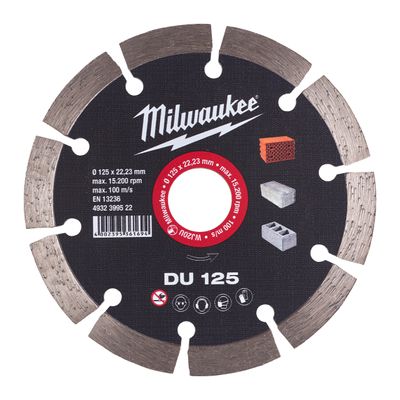 Milwaukee Accessoires Diamantdoorslijpschijf DU 125 - 4932399522