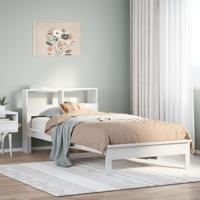 Bed met boekenkast zonder matras grenenhout wit 100x200 cm Bed met boekenkast zonder matras grenenhout wit 100x200 cm