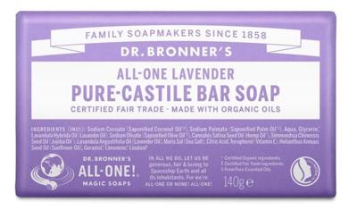 Dr Bronners Barsoap lavendel 140 Gram