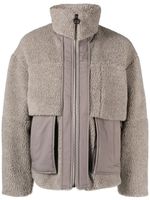 Wooyoungmi veste en polaire à design à empiècements - Gris - thumbnail