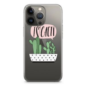 I love cacti: iPhone 13 Pro Transparant Hoesje
