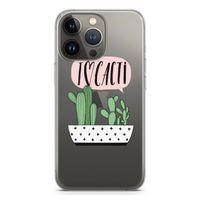 I love cacti: iPhone 13 Pro Transparant Hoesje