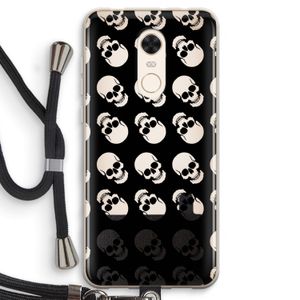 Musketon Skulls: Xiaomi Redmi 5 Transparant Hoesje met koord