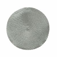 Placemat Lifetime Basics Zilverkleurig Ø 38 cm