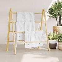VidaXL Handdoekladder met 4 sporten 90x50x100 cm bamboe VidaXL Handdoekladder met 4 sporten 90x50x100 cm bamboe