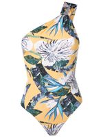 Clube Bossa maillot de bain asymétrique à fleurs - Jaune - thumbnail