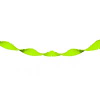 Crepe papier feestslinger - neon groen - 18 meter - Verjaardag of thema versiering