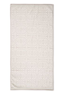 Pip Studio Grote Handdoek Tile de Pip Khaki 70x140 cm