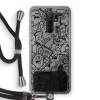 Vexx Black City : Xiaomi Redmi 9 Transparant Hoesje met koord