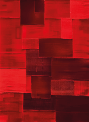 Gereconstrueerd patroon vinyl tapijt rood