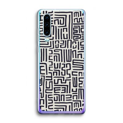 Moroccan Print: Huawei P30 Transparant Hoesje