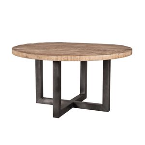 Mango Eettafel rond 130x130cm - zwart