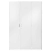 Leen Bakker - Kledingkast Space 3-deurs - 175,4x115,8x49,5 Cm - Spaanplaat - Wit - 115.8x175.4x49.5 Cm