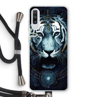 Darkness Tiger: Samsung Galaxy A70 Transparant Hoesje met koord