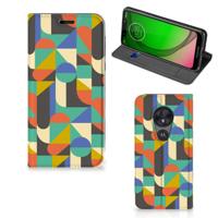 Motorola Moto G7 Play | Hoesje met Magneet | Funky Retro