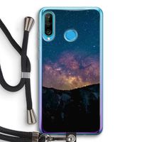 Travel to space: Huawei P30 Lite Transparant Hoesje met koord