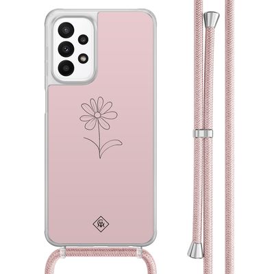 Samsung Galaxy A23 hoesje met koord - Madeliefje