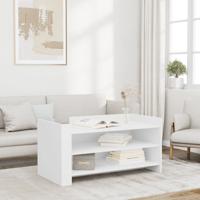 Salontafel 100x50x50 cm bewerkt hout wit