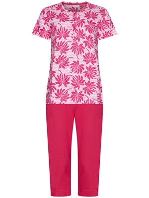 Roze palmbomen pyjama katoen