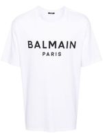 Balmain t-shirt en coton à logo imprimé - Blanc - thumbnail