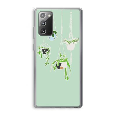 Hang In There: Samsung Galaxy Note 20 / Note 20 5G Transparant Hoesje
