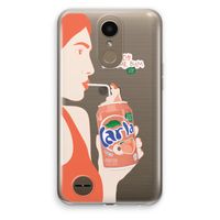 Peach please!: LG K10 (2017) Transparant Hoesje