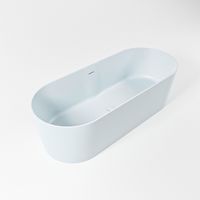 Vrijstaand bad Mondiaz Noble | 180x75 cm | Solid surface | Ovaal | Clay