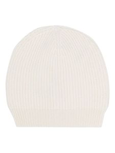 Peserico bonnet en maille nervurée - Blanc