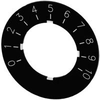 Siemens 3SU1900-0BG16-0SA0 3SU19000BG160SA0 Opschriftbord Rond (Ø) 40 mm 0-10 Zwart, Wit 10 stuk(s)