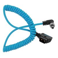 Kondor Blue opgerolde D-Tap naar vergrendeling DC 2,1 mm haakse kabel (Atomos Ninja/Shogun)