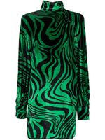 Philosophy Di Lorenzo Serafini robe en velours à imprimé abstrait - Vert