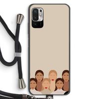 Girls girls girls: Xiaomi Redmi Note 10 5G Transparant Hoesje met koord Girls girls girls: Xiaomi Redmi Note 10 5G Transparant Hoesje met koord
