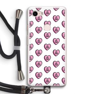 GIRL POWER: Pixel 3 Transparant Hoesje met koord