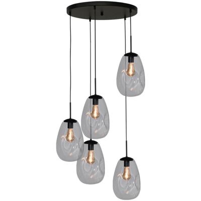 Masterlight Vide hanglampLava 5x helder glas Ø 22,5cm - 2762-05-50-5-00-60