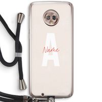 Strawberry Milkshake: Motorola Moto G6 Transparant Hoesje met koord