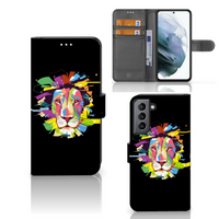 Samsung Galaxy S21 FE Leuk Hoesje Lion Color - thumbnail