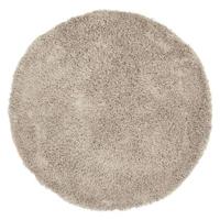 MUST Living Carpet Celeste round large,Ø250 cm, taupe, 100% polyester