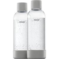 Mysoda 2PB10F-MG Herbruikbare Flessen 1L 2 Stuks Grijs/Transparant Mysoda 2PB10F-MG Herbruikbare Flessen 1L 2 Stuks Grijs/Transparant
