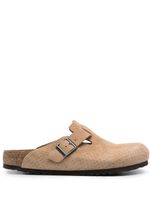 Birkenstock sandales Boston en daim - Tons neutres - thumbnail