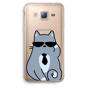 Cool cat: Samsung Galaxy J3 (2016) Transparant Hoesje