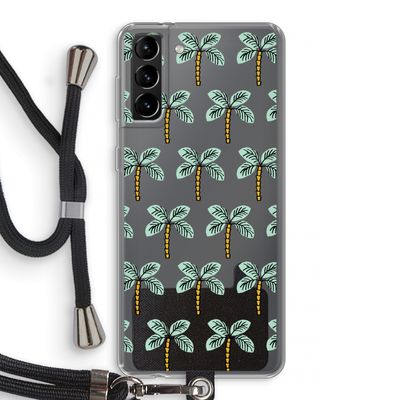 Paradise: Samsung Galaxy S21 Plus Transparant Hoesje met koord