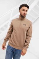 Emporio Armani EA7 8NPM35 Quarter Zip Sweater Heren Bruin - Maat M - Kleur: Bruin | Soccerfanshop