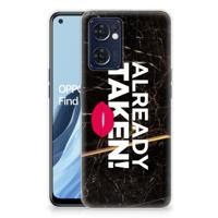 OPPO Reno 7 5G | Find X5 Lite | Siliconen hoesje | met naam Already Taken Black