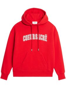 AMI Paris hoodie Cœur Sacré brodé - Rouge