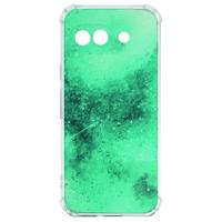 Google Pixel 9a Hoesje - Painting Blue TPU Antishock Google Pixel 9a Hoesje - Painting Blue TPU Antishock