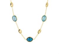 TFT Collier Geelgoud London Blue En Blauw Topaas 41-45 cm - thumbnail