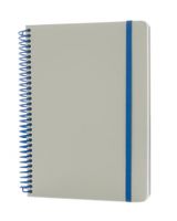 XD Collection notitieboek Deluxe 21 x 15 cm karton grijs/blauw - thumbnail