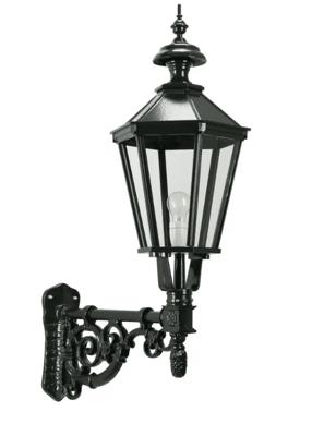 KS Verlichting Muurlamp nostalgieLisse zwart - 1234