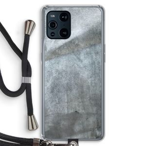 Grey Stone: Oppo Find X3 Pro Transparant Hoesje met koord