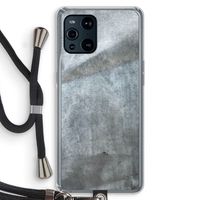 Grey Stone: Oppo Find X3 Pro Transparant Hoesje met koord